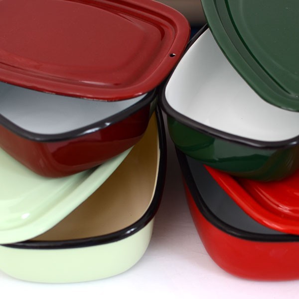 Enamel storage box enamel