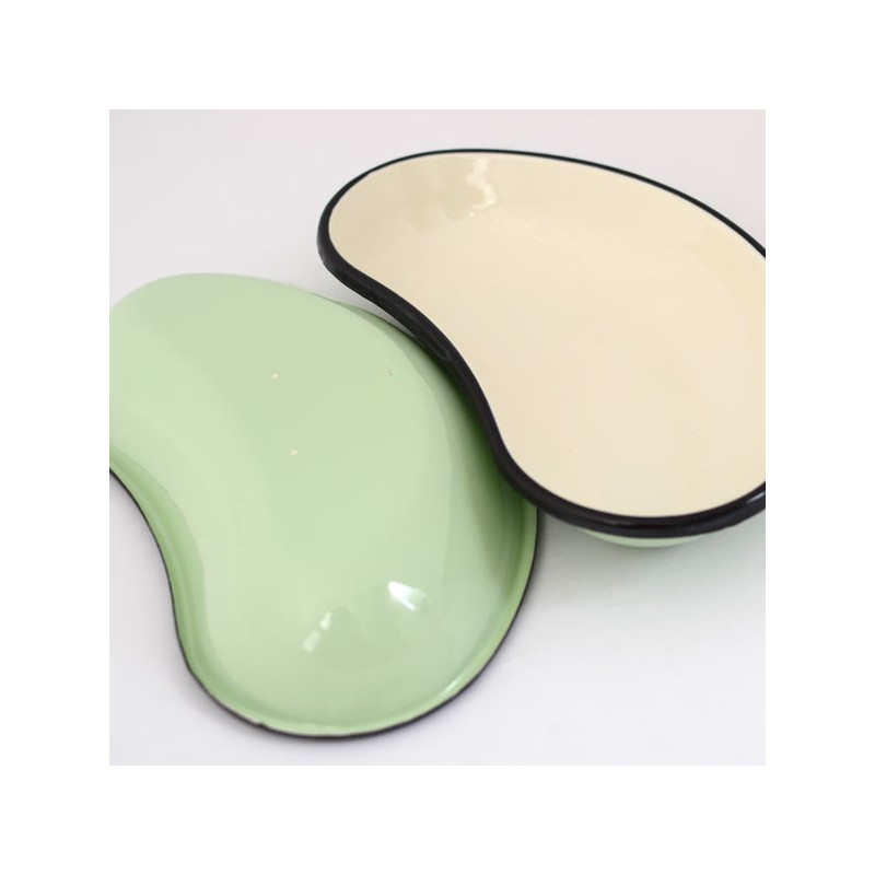 enamel dish kidney shape