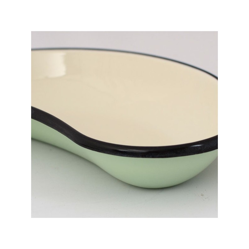 enamel dish kidney shape