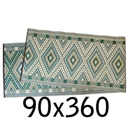 ca. 90x360cm Plastik- Teppich 270x360 cm, gefaltet, Raute