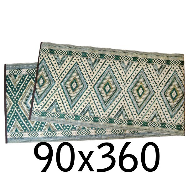 ca. 90x360cm Plastik- Teppich 270x360 cm, gefaltet, Raute