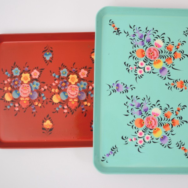 Stainless Steel tray angled painted