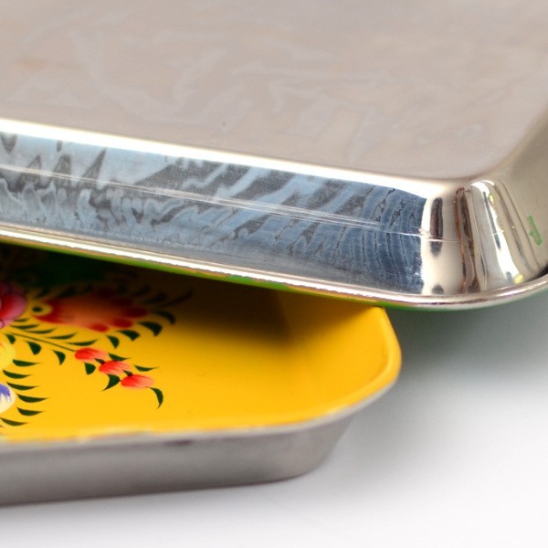 Stainless Steel tray angled painted
