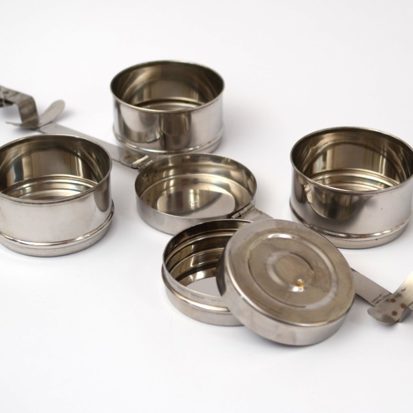 Lunchbox Edelstahl, 4 Lagen
