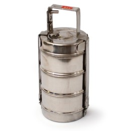 Lunchbox Edelstahl, 4 Lagen