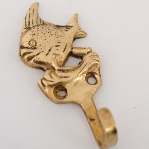 ceramic hook brass, fish