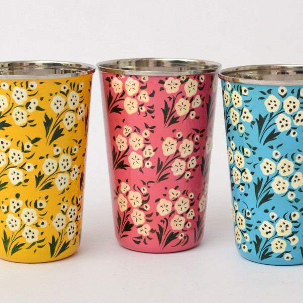 Stainless Steel tumbler stainless steel painted, L