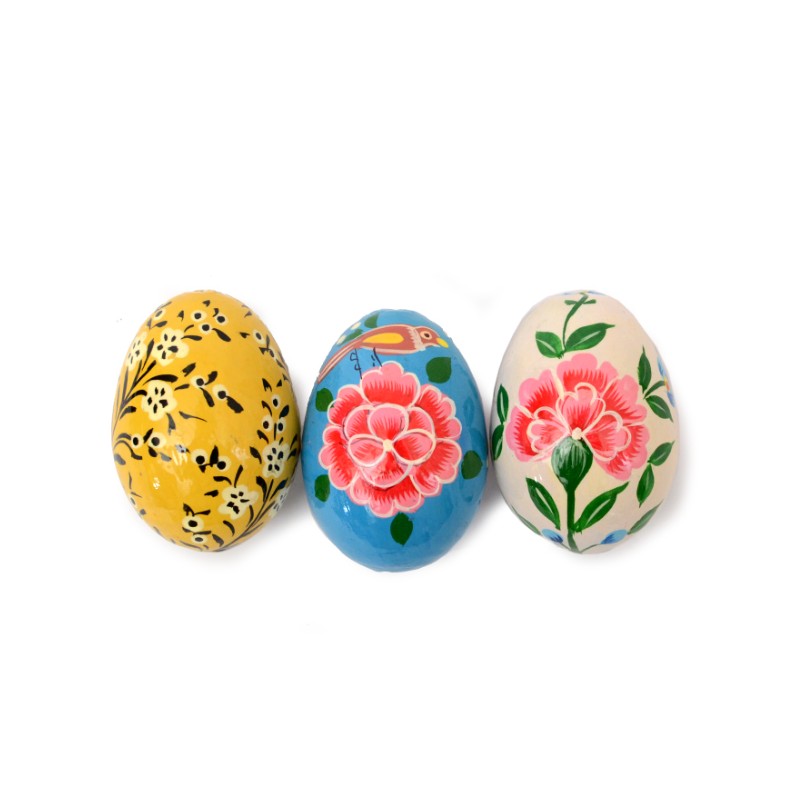 wooden egg painted