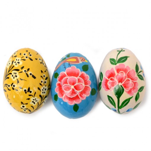 wooden egg painted