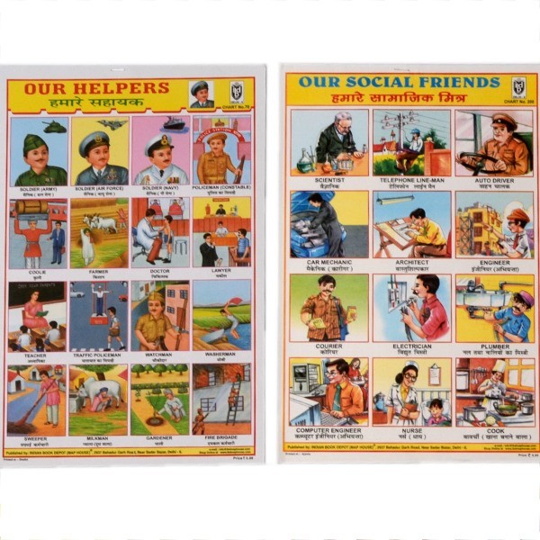 Poster Schulposter klein, Berufe & Geschichte