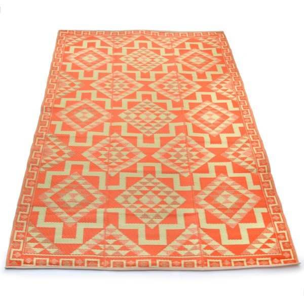 ca. 180x270cm Plastik- Teppich 180x270 cm gefaltet, aztek