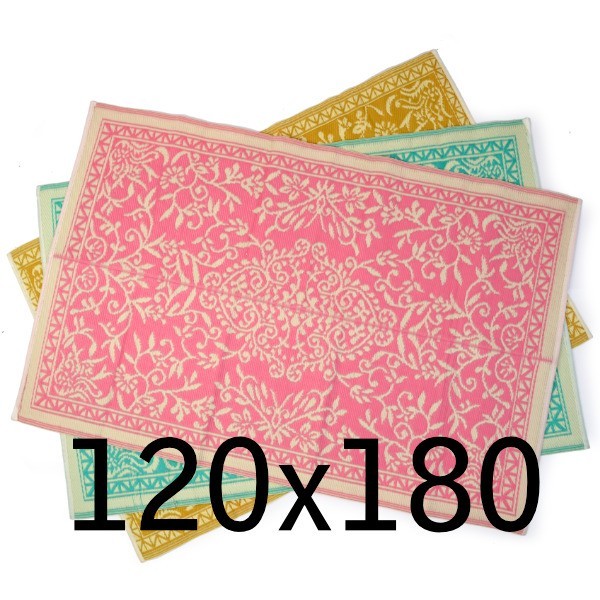 plastic carpet 120x180 cm folded, floral 1