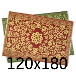 ca. 120x180cm plastic carpet 120x180 cm rolled, floral