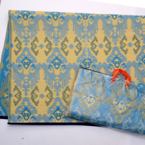 Plastik- Teppich 120x180 cm gefaltet, Muster IKAT