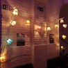 LED Girlande mit 12 Lampenschirmen