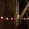LED garland with 12 lampshades