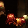 LED Girlande mit 12 Lampenschirmen