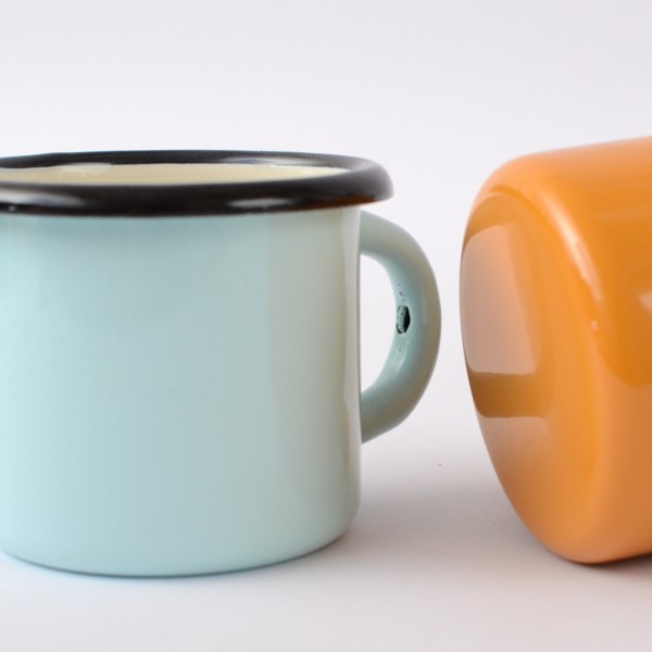 Emaille- Tasse 0,25l aus der Ukraine