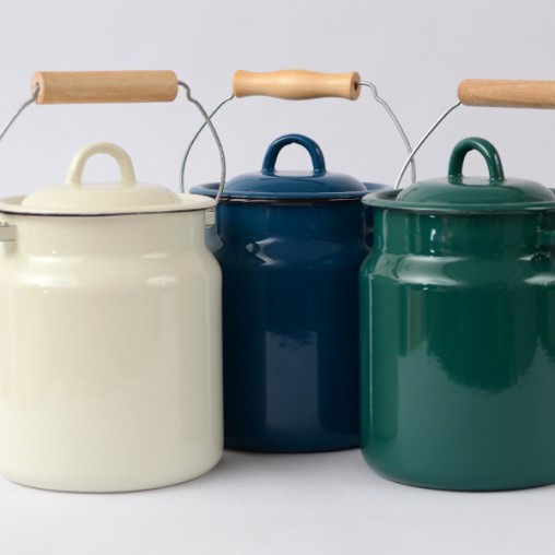 compost bin/ milk can