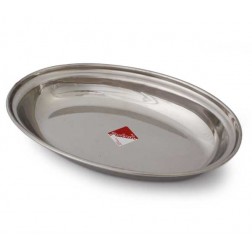 Schale Edelstahl oval