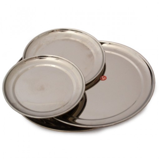 round plate steel luxe