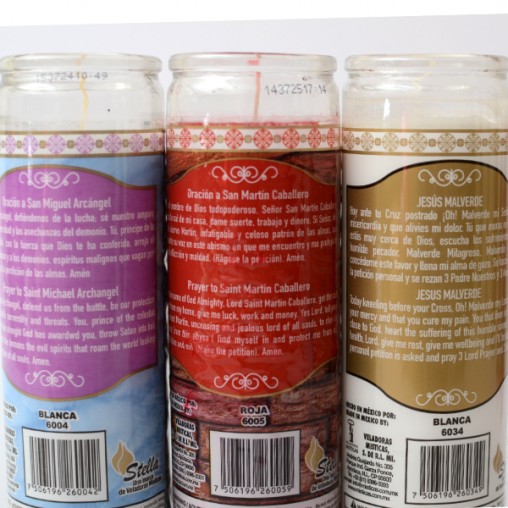 glass candle Stella