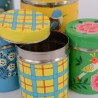 Tee- Dose Edelstahl bemalt