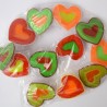 set bycicle reflector, heart