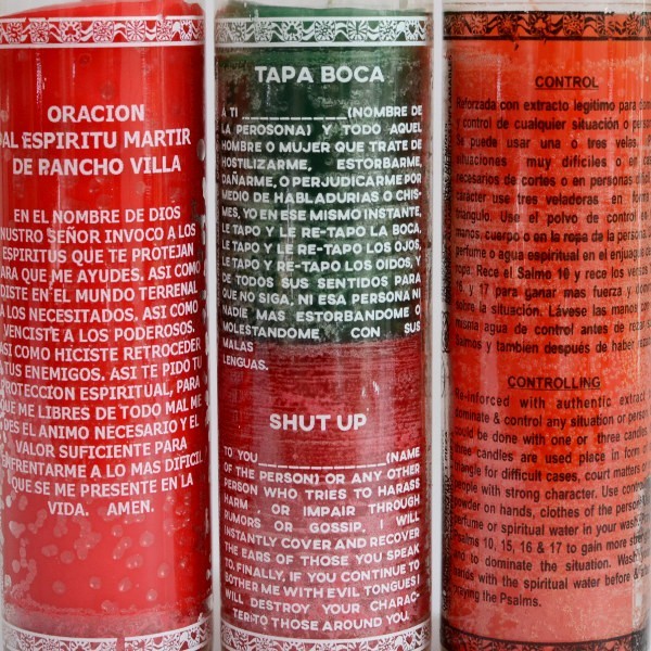 candle Veladoras Misticas, screen print