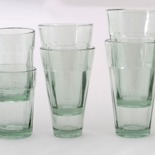 Glas Indien, geriffelt