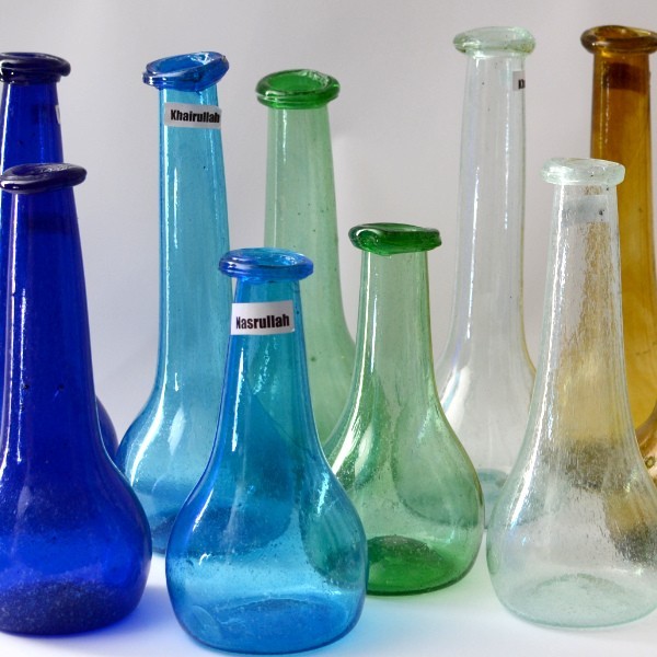 Mundgeblasene große Vase aus Afghanistan