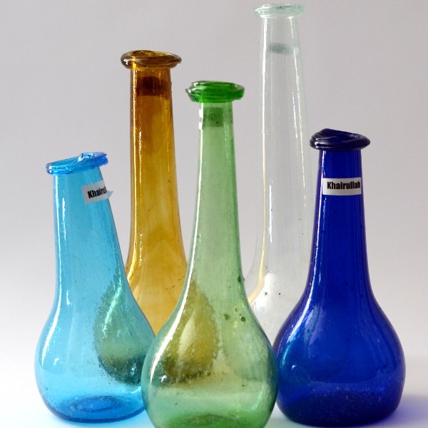 Mundgeblasene große Vase aus Afghanistan