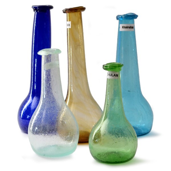Mundgeblasene große Vase aus Afghanistan