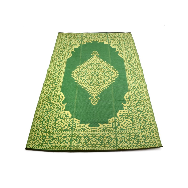 plastic carpet 150x240 cm oval, green