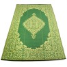 plastic carpet 150x240 cm oval, green