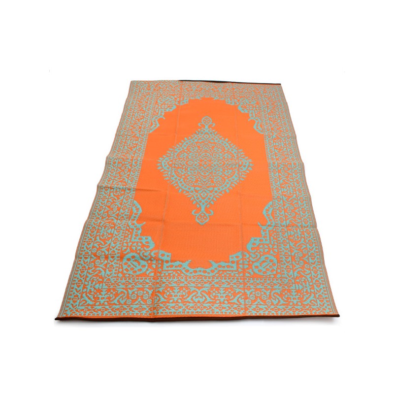 Plastik- Teppich 150x240 cm oval, orange