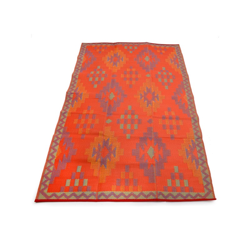 plastic carpet 150x240 cm diamond, orange