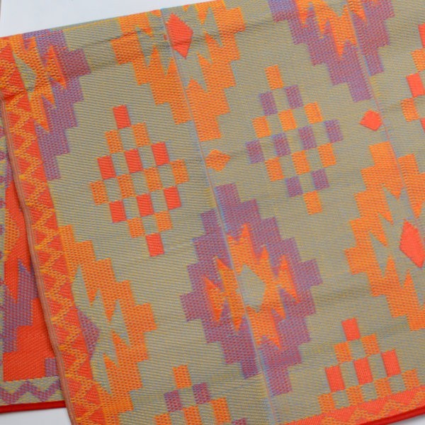 Plastik- Teppich 150x240 cm Raute, orange