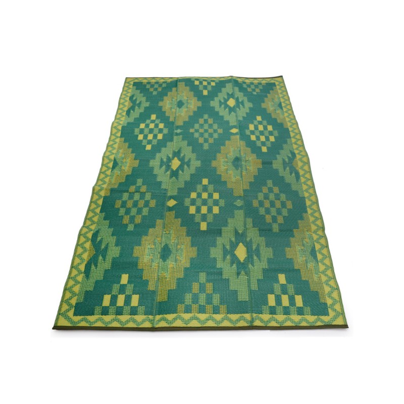 plastic carpet 150x240 cm diamond, green