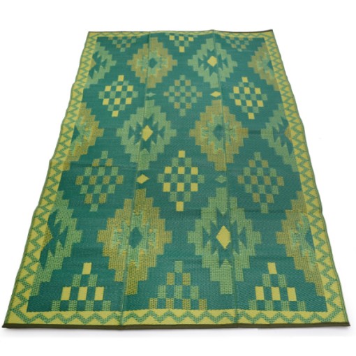 plastic carpet 150x240 cm diamond, green