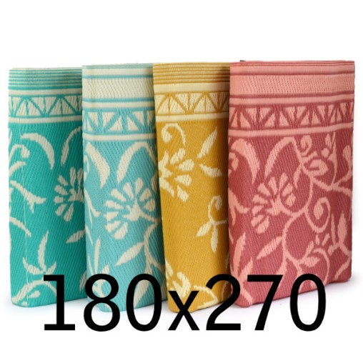 plastic carpet 180x270 cm, floral