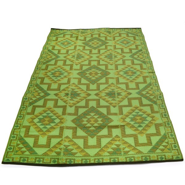 ca. 180x270cm plastic carpet 180x270 cm folded, aztec