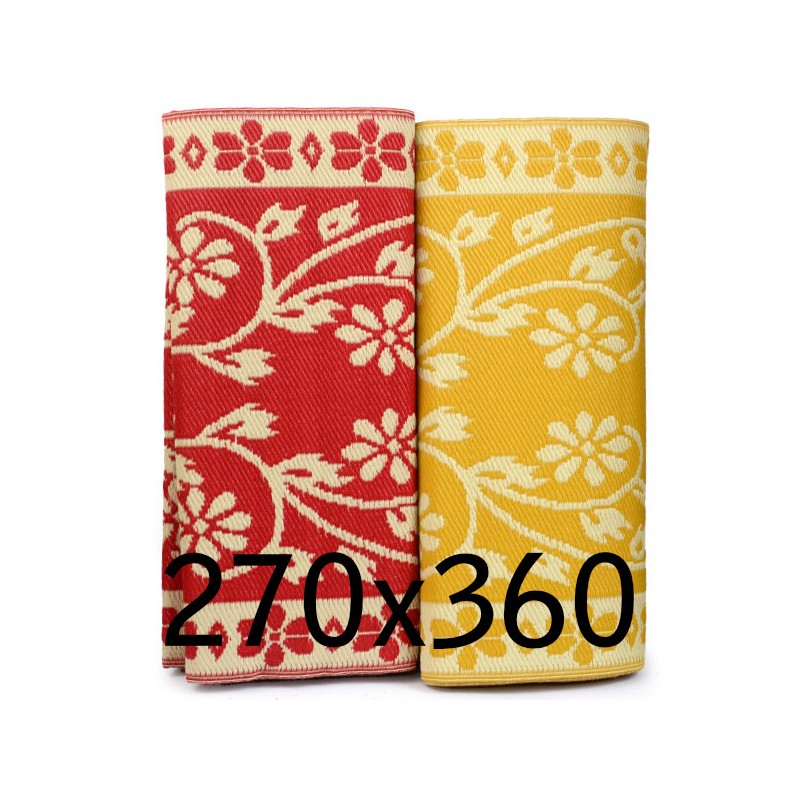 Plastik- Teppich 270x360 cm, floral