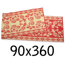 plastic carpet 90x360 cm, floral