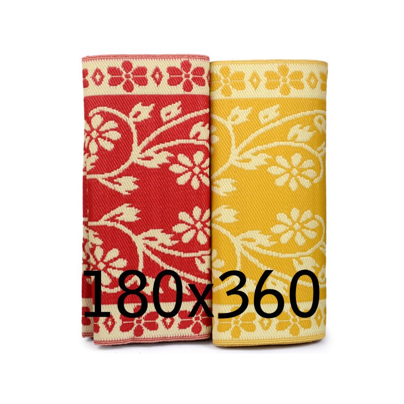 Plastik- Teppich 180x360 cm, floral