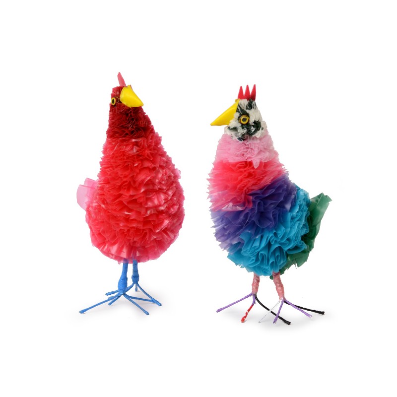 Huhn aus Plastiktüten, klein