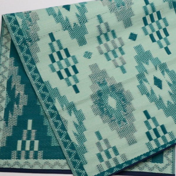 plastic carpet 90x180 cm diamond, dark turquoise
