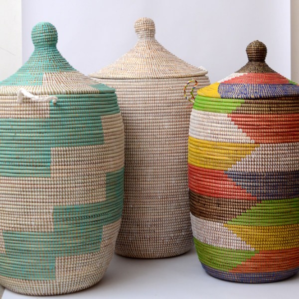 Baskets laundry basket traditional, L
