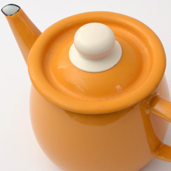 Emaille- Teekanne 1- liter, mit und ohne Motiv