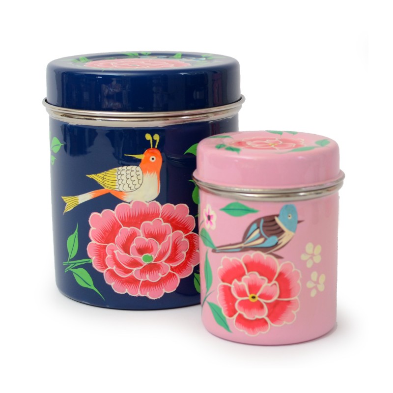 tea box stainless steel, painted